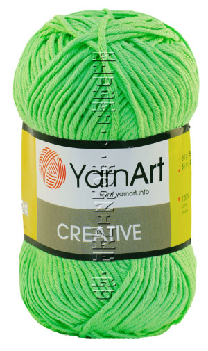 Пряжа YarnArt Creative - (226 - Салатовый) 50 г / 85 м100% хлопок