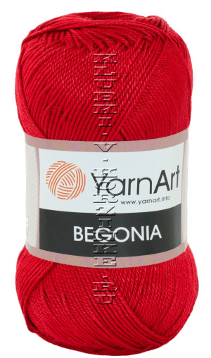 Пряжа YarnArt Begonia - (5020 - Вишня) 50 г / 169 м100% мерсеризованный хлопок 