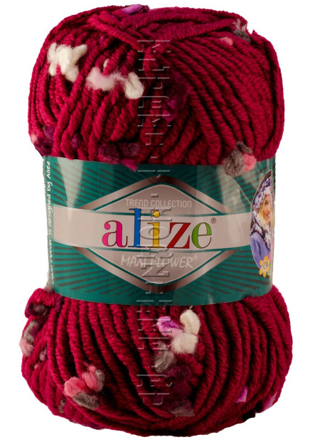 Пряжа Flower Alize - (5159 - Малиновый)