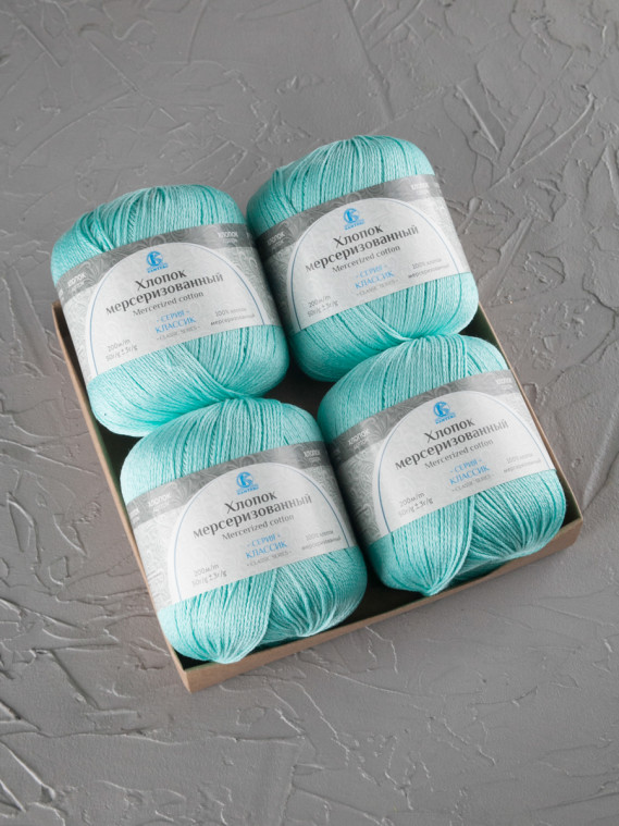 Пряжа Камтекс «Хлопок Мерсеризованный» - (025 - Мята)