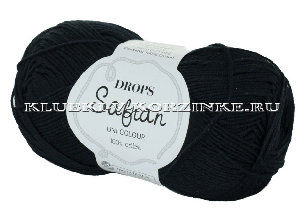 Пряжа Safran DROPS - (16 - Чёрный)