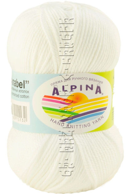 Пряжа Alpina «Anabel» - (002 - Белый)
