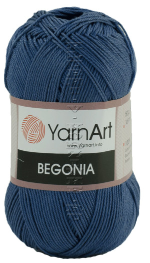 Пряжа YarnArt Begonia - (154 - Синий) 50 г / 169 м100% мерсеризованный хлопок 