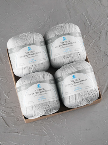 Пряжа Камтекс «Хлопок Мерсеризованный» - (106 - Жемчужный)
