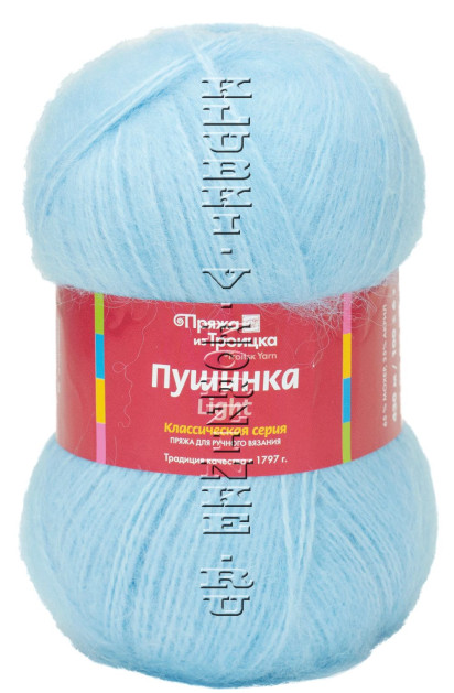 Пряжа Троицкая «Пушинка Light» - (0276 - Бледно - голубой)
