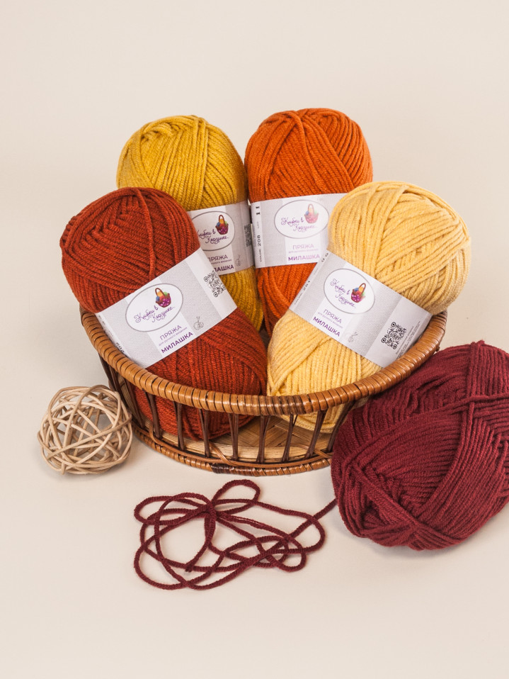 Пряжа «Милашка» набор «Золотой листопад»