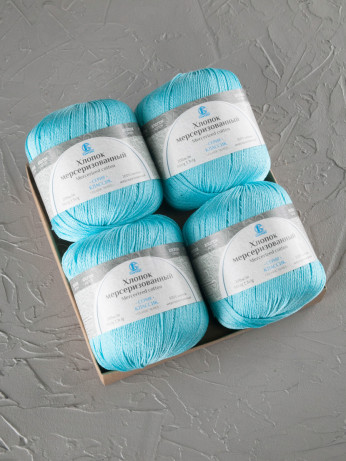 Пряжа Камтекс «Хлопок Мерсеризованный» - (024 - Бирюза)