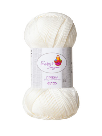 Пряжа "Флоу" (02 - Ванильное облако)