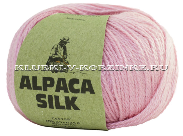 Пряжа Alpaca Silk (5765 - Розовый)