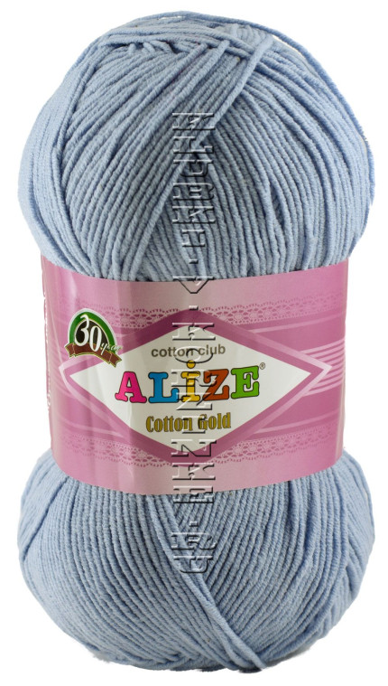 Пряжа COTTON GOLD Alize - (40 - Голубой)