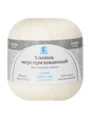 Пряжа Камтекс «Хлопок Мерсеризованный» - (080 - Экрю)