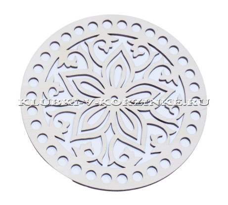 Резная крышка для корзины, круг, 15 см