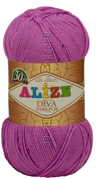 Пряжа DIVA STRETCH Alize - (378 - Орхидея)