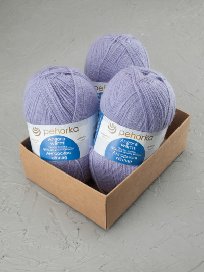 Пряжа Пехорка «Ангорская теплая» - (25 - Кристалл)