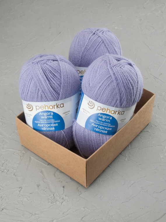 Пряжа Пехорка «Ангорская теплая» - (25 - Кристалл)