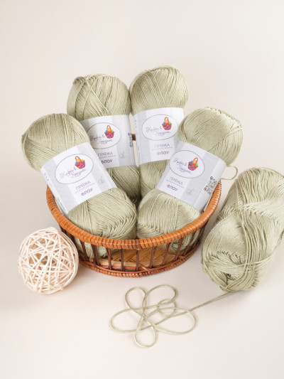 Пряжа "Флоу" (05 - Фисташковый мусс)