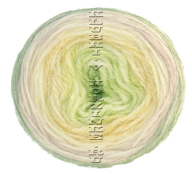 Пряжа Peru Color Nako - (32185 - Салатовый, беж, сиреневый)