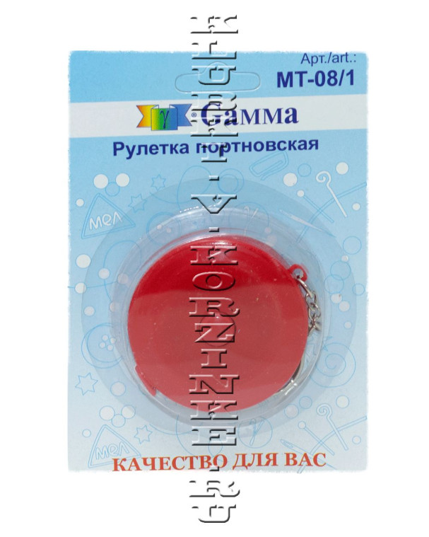 Рулетка портновская 150 см в блистере "Gamma"