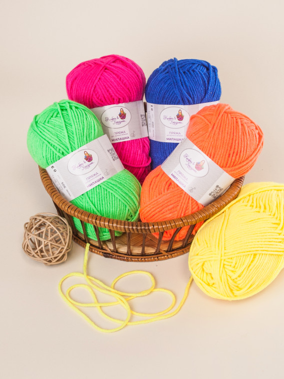 Пряжа «Милашка» набор «Фруктовый смузи»