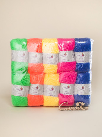 Пряжа «Милашка» набор «Фруктовый смузи»