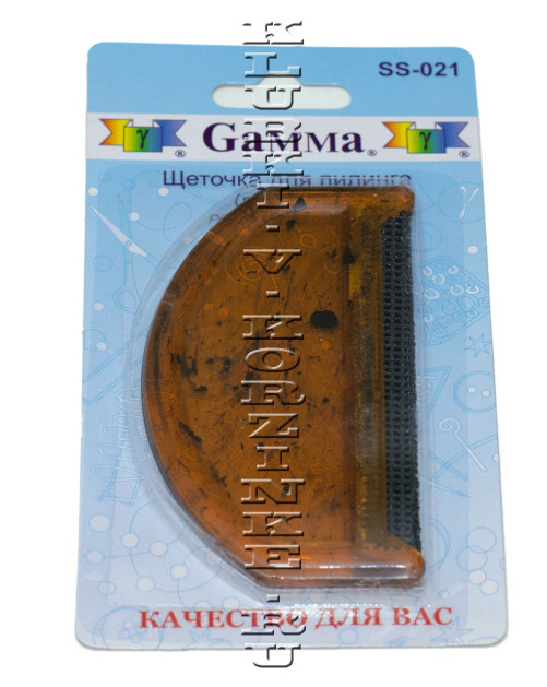 Щеточка для пилинга (пластик)  в блистере пластик"Gamma"