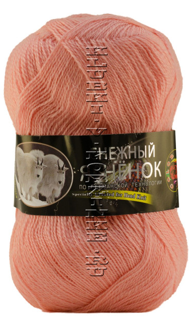 Пряжа «Снежный Ягненок» Color City - (270 - Персик)