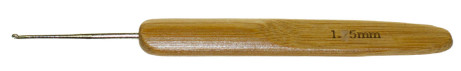 Крючок металлический № 1,75 с бамбуковой ручкой 13,5 см    