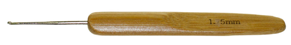 Крючок металлический № 1,75 с бамбуковой ручкой 13,5 см    