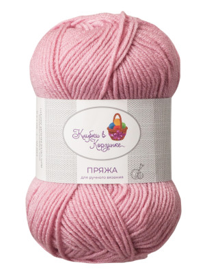 Пряжа «Алетта» - (035 - Розовое печенье) 50 г / 140 м80% акрил объемный; 20% микрофибра