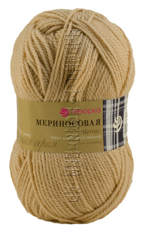 Пряжа Пехорка «Мериносовая» - (89 - Фрез) 100 г / 200 м50% мериносовая шерсть, 50% акрил