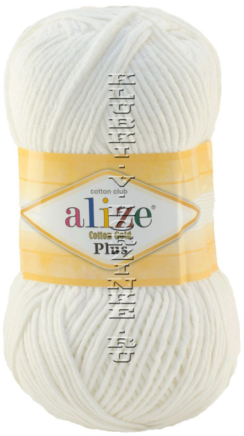 Пряжа Cotton Gold Plus Alize - (62 - Молочный)