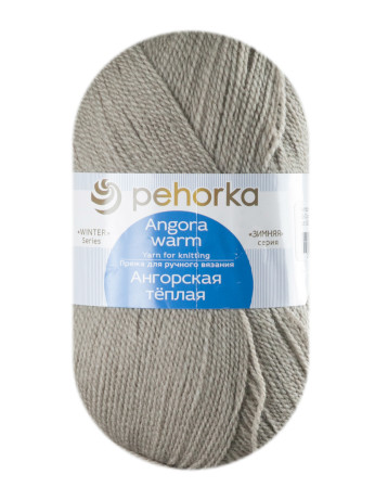 Пряжа Пехорка «Ангорская теплая» - (43 - Суровый лён)