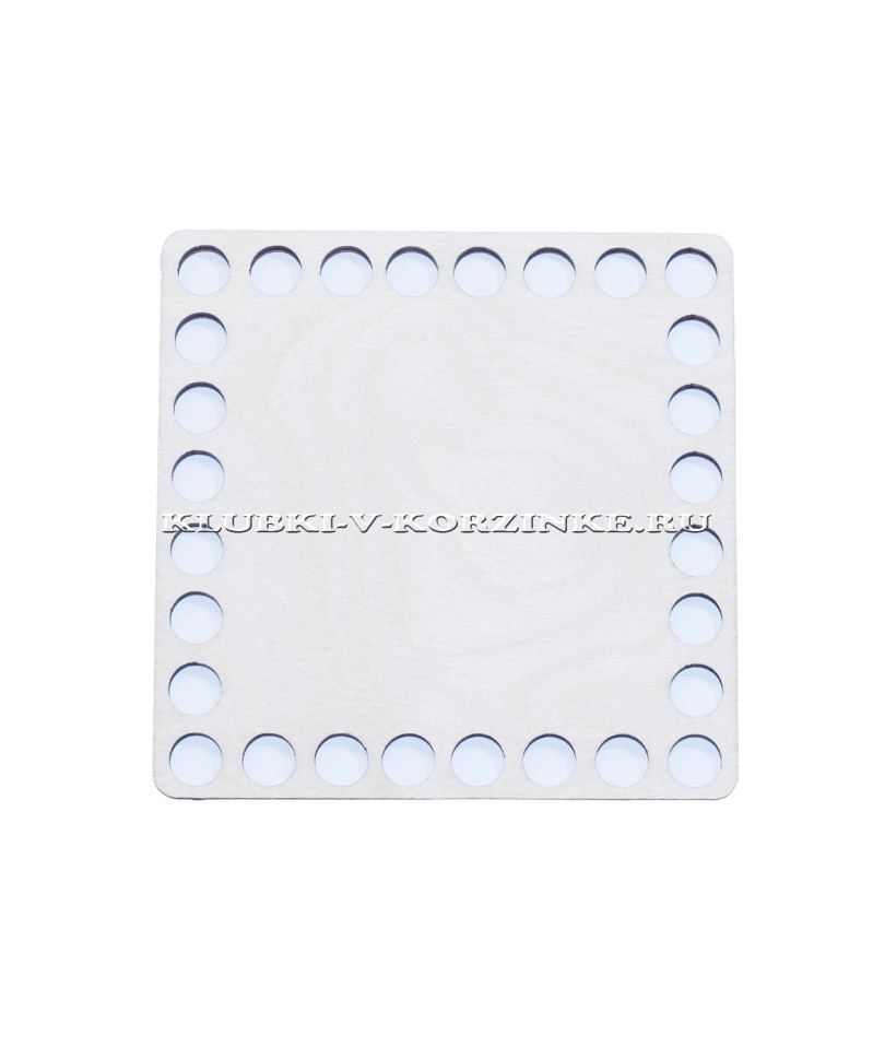 Донышко деревянное для корзины, квадрат, 10 см