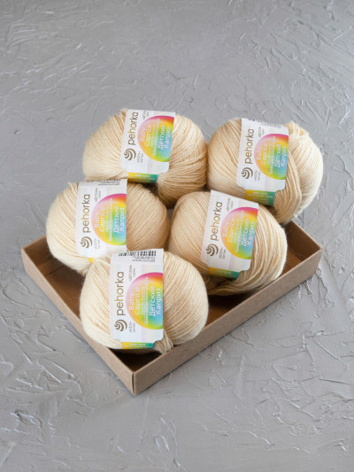 Пряжа Пехорка «Детский каприз» - (53 - Светло-желтый)