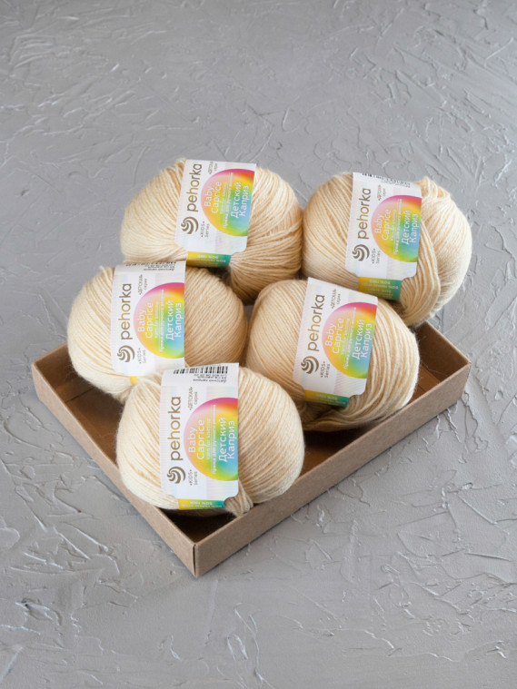 Пряжа Пехорка «Детский каприз» - (53 - Светло-желтый)