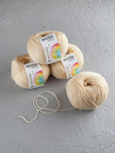 Пряжа Пехорка «Детский каприз» - (53 - Светло-желтый)