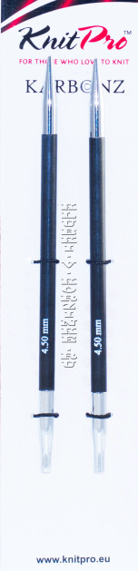 Спицы KnitPro Karbonz съемные карбоновые №4,5; 2 шт. (арт.41306)