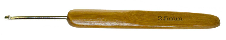 Крючок металлический № 2,5 с бамбуковой ручкой 13,5 см     