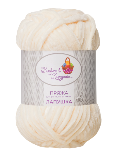 Пряжа «Лапушка» - (257 - Сливочный)