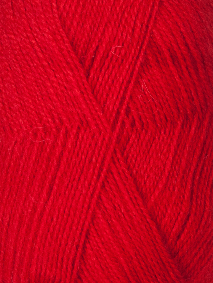 Пряжа Пехорка «Ангорская теплая» - (88 - Красный мак)