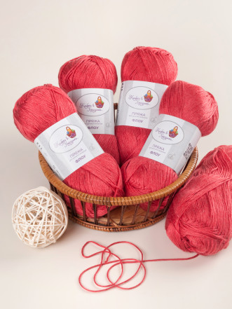 Пряжа "Флоу" (10 - Бархатная ягода)