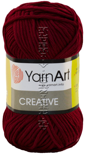 Пряжа YarnArt Creative - (238 - Бордовый) 50 г / 85 м100% хлопок
