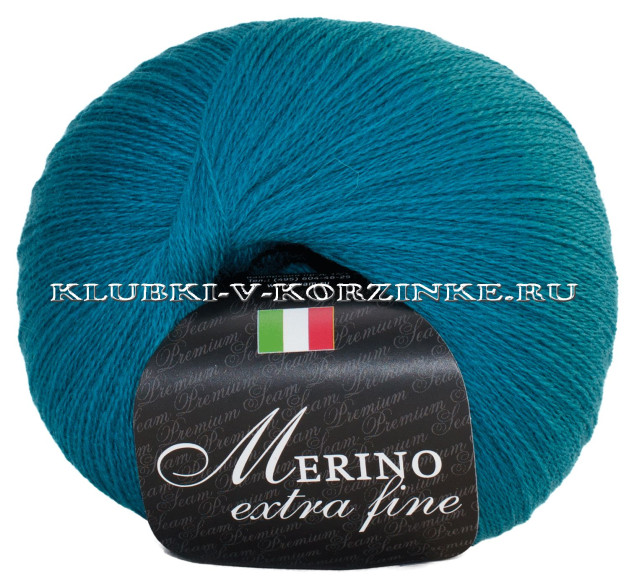 Пряжа Merino extra fine Seam - (36 - Т. изумруд)
