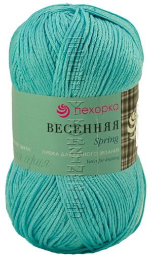 Пряжа Пехорка &quot;Весенняя&quot; - (63 - Льдинка) 100 г / 250 м100% хлопок мерсеризованный
