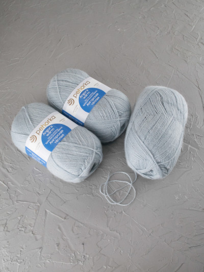 Пряжа Пехорка «Ангорская теплая» - (71 - Талая вода)