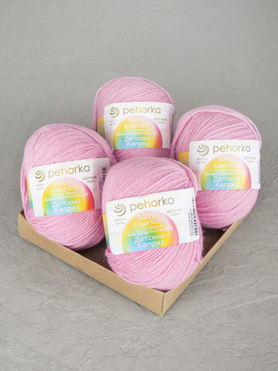 Пряжа Пехорка «Детский каприз» - (29 - Розовая сирень)