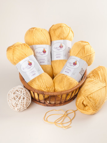 Пряжа "Флоу" (11 - Солнечный шелк)