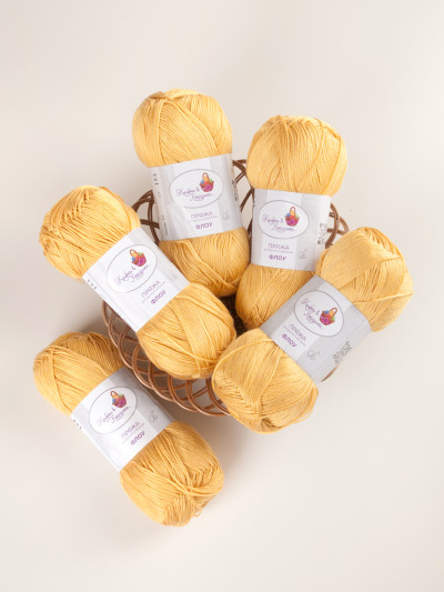 Пряжа "Флоу" (11 - Солнечный шелк)