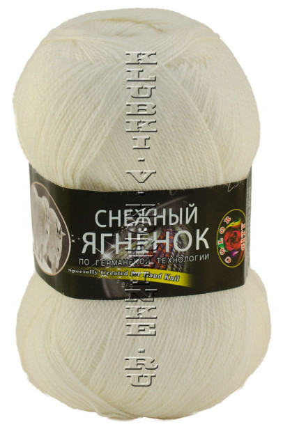 Пряжа «Снежный Ягненок» Color City - (2001 - Белый)