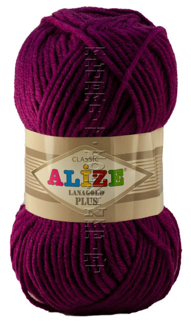 Пряжа LANAGOLD PLUS Alize - (50 - Фуксия)